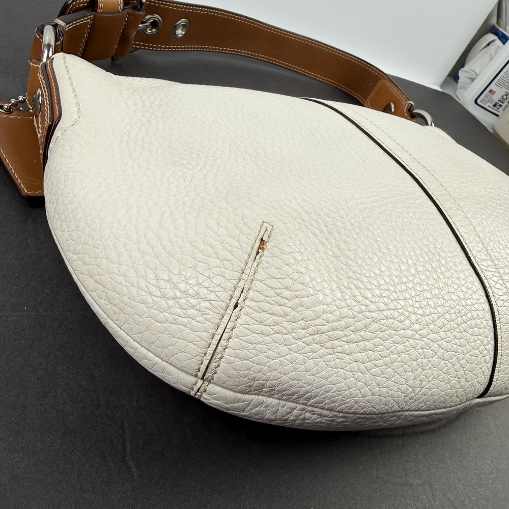 Coach Soho Handbag F13106 Ivory Leather Y2K Shoulder Bag With Hangtag - Picture 8 of 15
